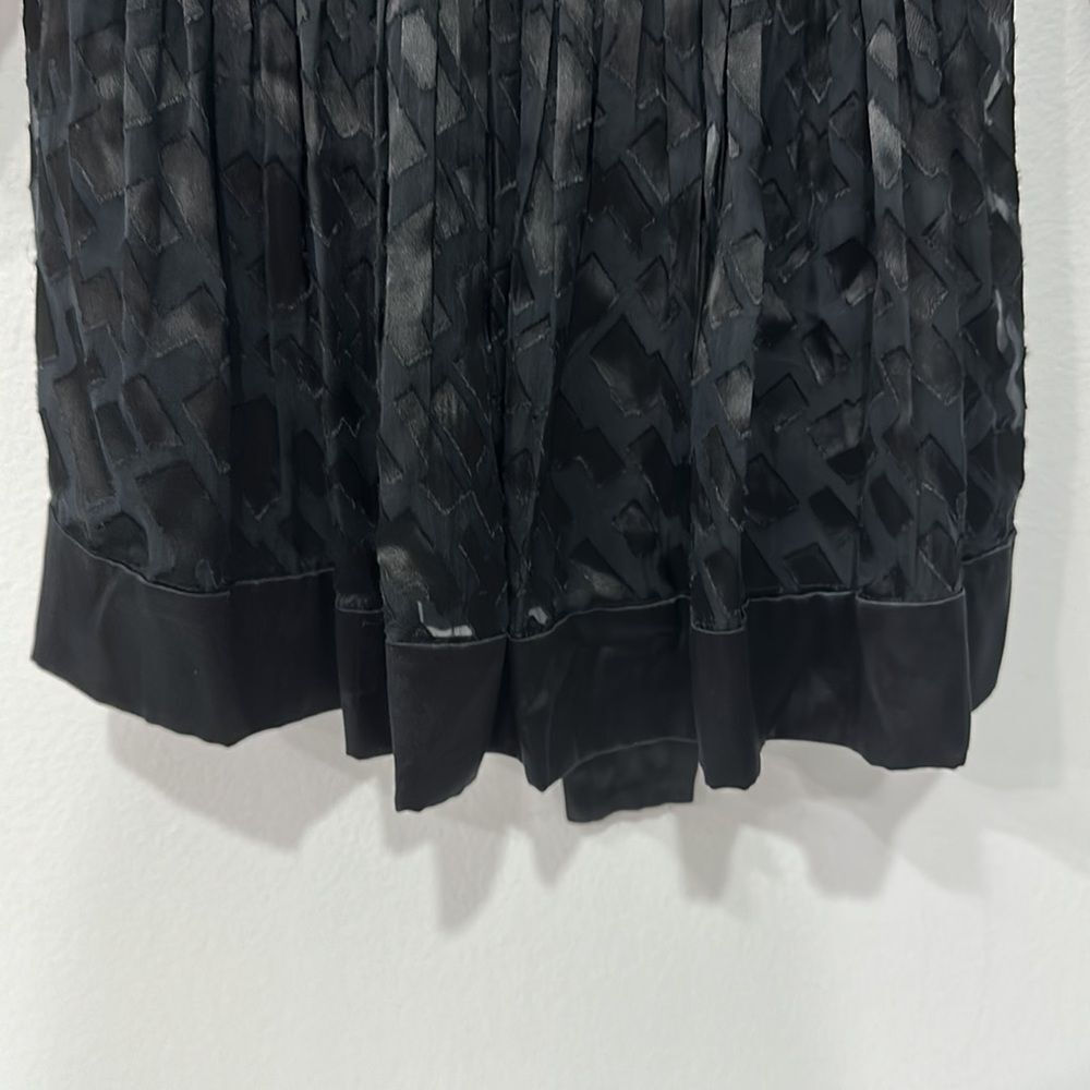 ECI New York Womens Tie Back  PleatedChiffon Blouse Sz 6P - Picture 11 of 16